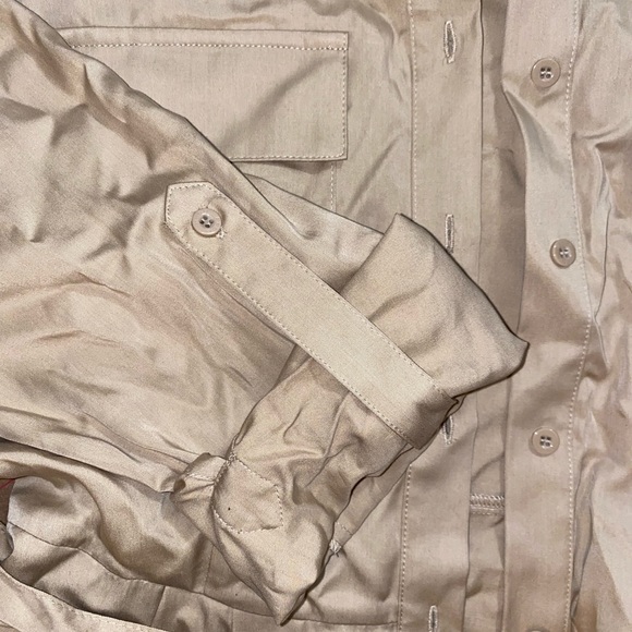 bebe Long Sleeve Silk Dress - Picture 4 of 6